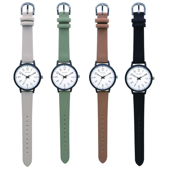 楽天市場】FW ASS168 スリム PUレザーバンド ラージン 腕時計