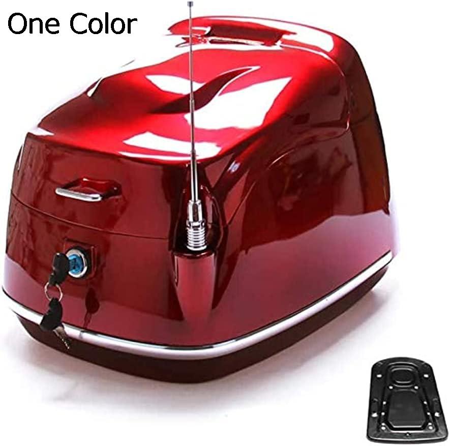 バイク用トップケース パニアケース リアボックス 35L トップケース バイク 大容量 脱着可能式 汎用 アンテナ飾り｜スマイルスマイル
