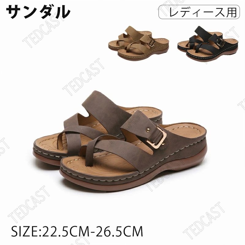 4cmセンチヒール 痛くない ヒール サンダル ビーチ 夏 厚底 大きいサイズ 厚底 レディース 親指 トングサンダル 厚底 レディース