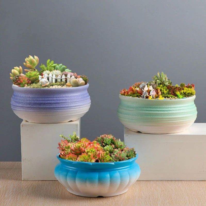 サ 底穴ある 屋内外利用可 多肉植物ポット 観葉植物植木鉢 北欧 装飾用プランター おしゃれ 多肉容器 可愛い 小さい サボテン鉢