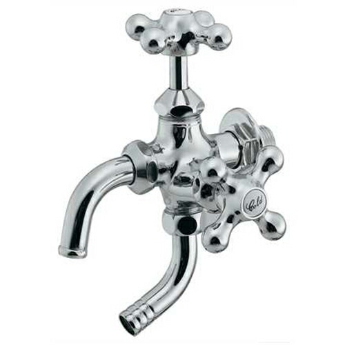 カクダイ 万能ホーム双口水栓凍結防止付 704-141-13【取寄品】