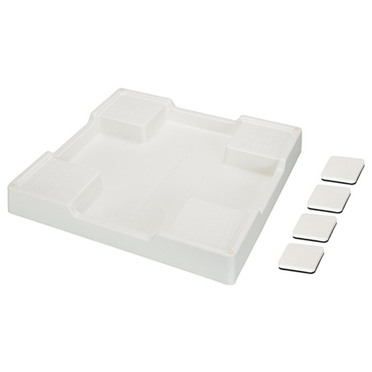 カクダイ GAONA(ガオナ) 洗濯機用防水パンと防振パッドのセット 640mm×640mm (水滴から守る 振動軽減 取付簡単) GA-LF010【取寄品】