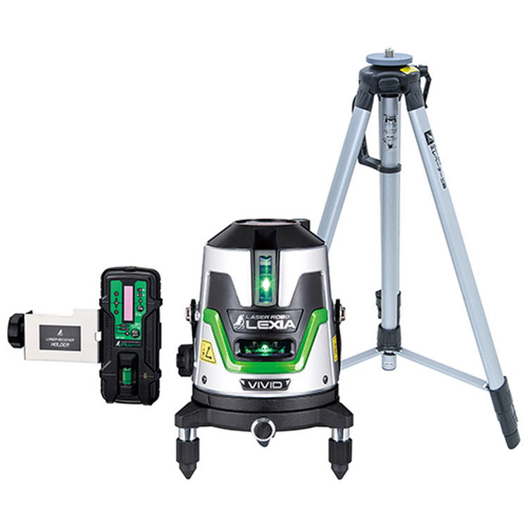 シンワ レーザーロボ LEXIA VIVID 51 緑であること 受光器・三脚架仕掛ける 70856【取寄品】