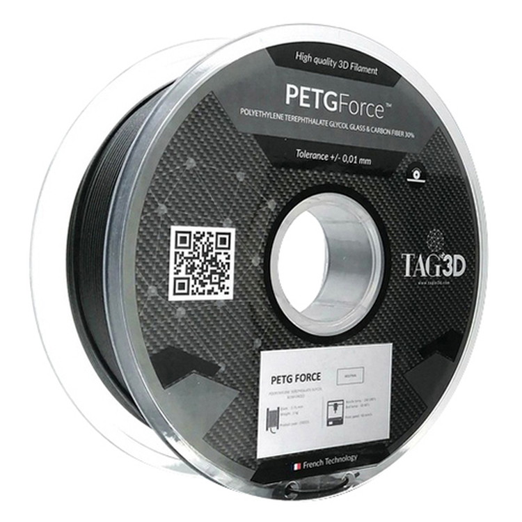 ★TAGin3D 3D印刷機用細糸 PETGフォースフィラメント PETGFO-1.75NAT 自然的 1kg
