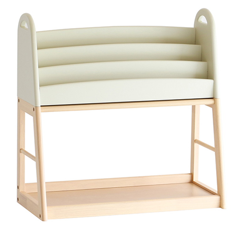 i-Lab. Kids Picture Book Rack -aluma-(キッズピクチャーブックラック・アルマ) 象牙色 ILR-3684