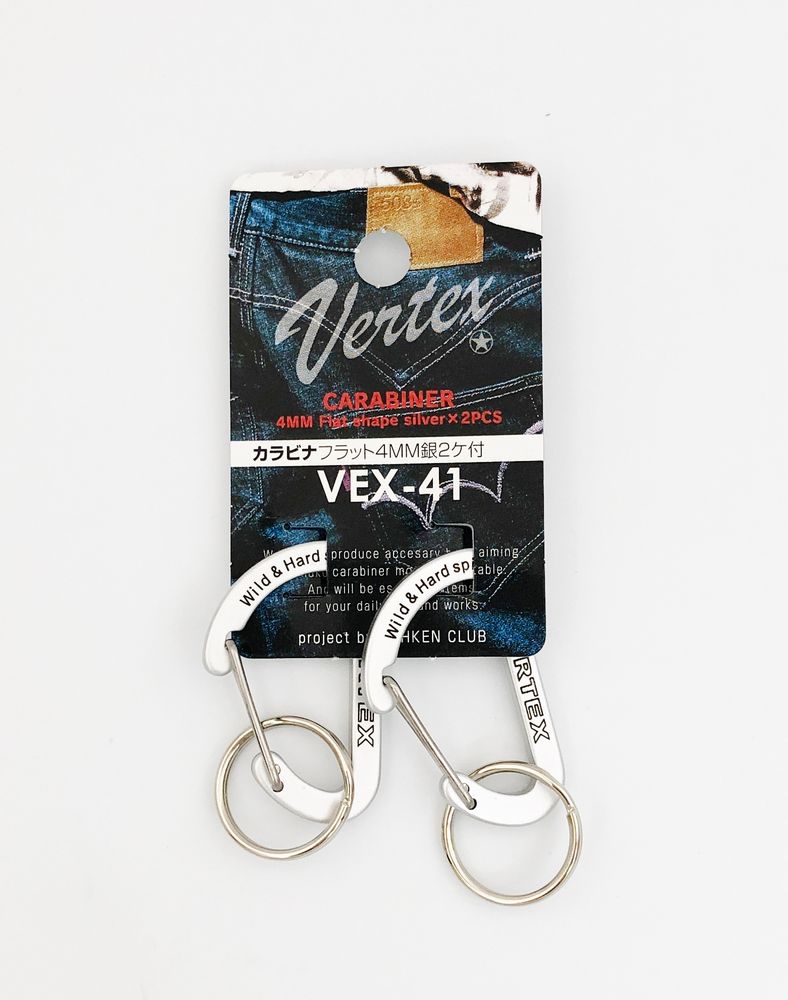 カラビナ 楽天市場】【メール便対応】VERTEX(バーテックス) カラビナ 4.5