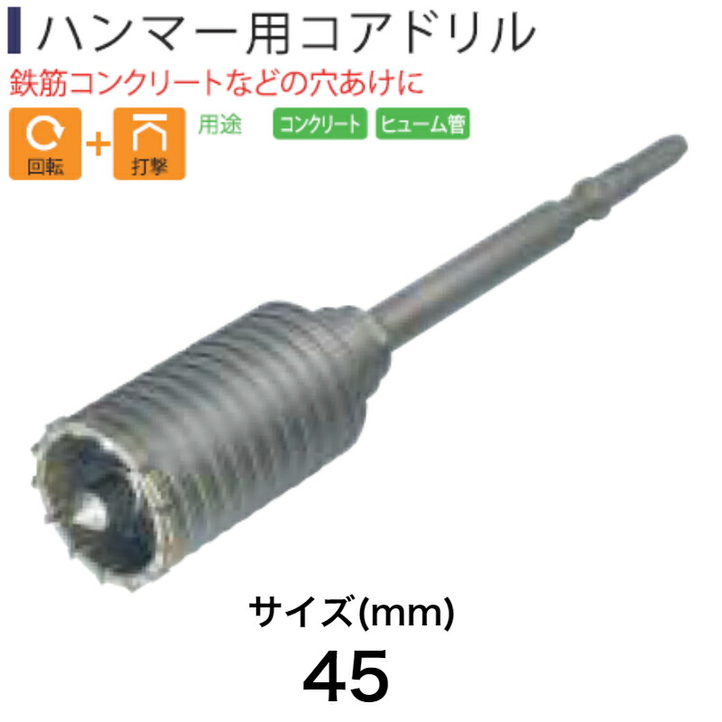 については】 ハウスBM ヒューム管コアドリル(打撃・回転用)(ハンマー