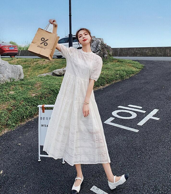 Simone Rocha  白 ロングワンピース ドレス ドレス | SIMONE ROCHA (Women)/シモーネ ロシャ | 三越伊勢丹