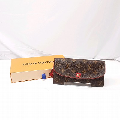 23k-579h 【中古】LOUIS VUITTON ルイ・ヴィトン モノグラム ポルトフォイユ・エミリー 長紙入れ レディース【9800円以上で沖縄・離島も貨物輸送無料】
