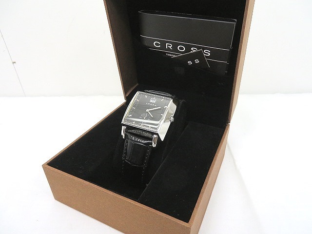 s23g-795x【中古】CROSS ｸﾛｽ HARRINGTON ﾊﾘﾝﾄﾝ ﾒﾝｽﾞ腕時計 ｸｵｰﾂ CR8014-01【9800円以上で沖縄・離島も送料無料】