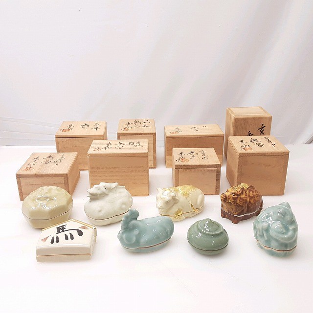 楽天市場】【中古】幸作 葛屋 香合 苫屋 茶道具【美品】 : ます