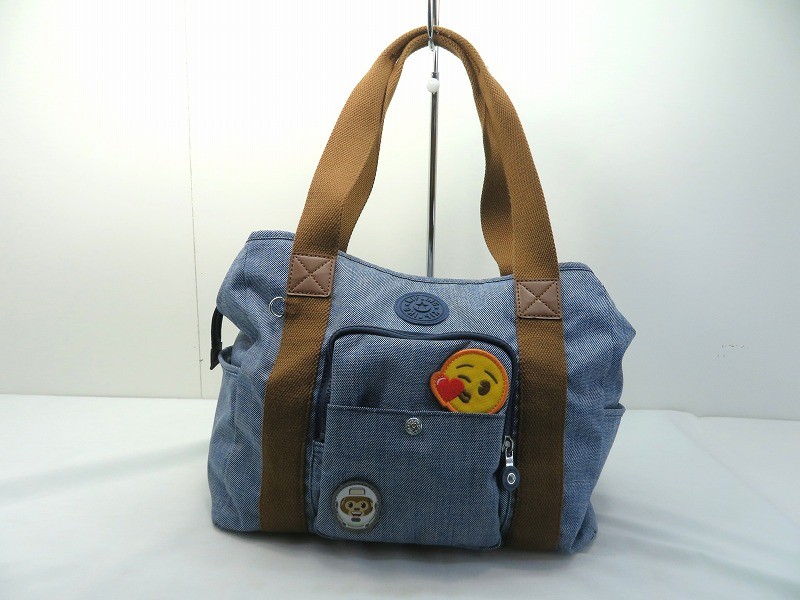 【楽天市場】s24g-1203k【中古】Kipling キプリング CARTER カーター cotton bl patch コットン ブルー ...