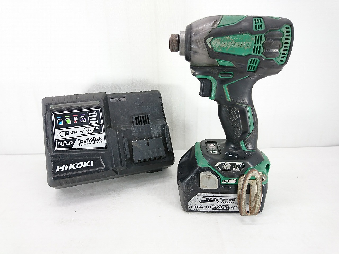 ハイコーキ - s25g-686k【中古】HIKOKI ハイコーキ　コードレスインパクトドライバ　WH18DC　18V　バッテリ×1　充電器　ケース付き　ブラック 楽天市場】s25g-686k【中古】HIKOKI ハイコーキ コードレス