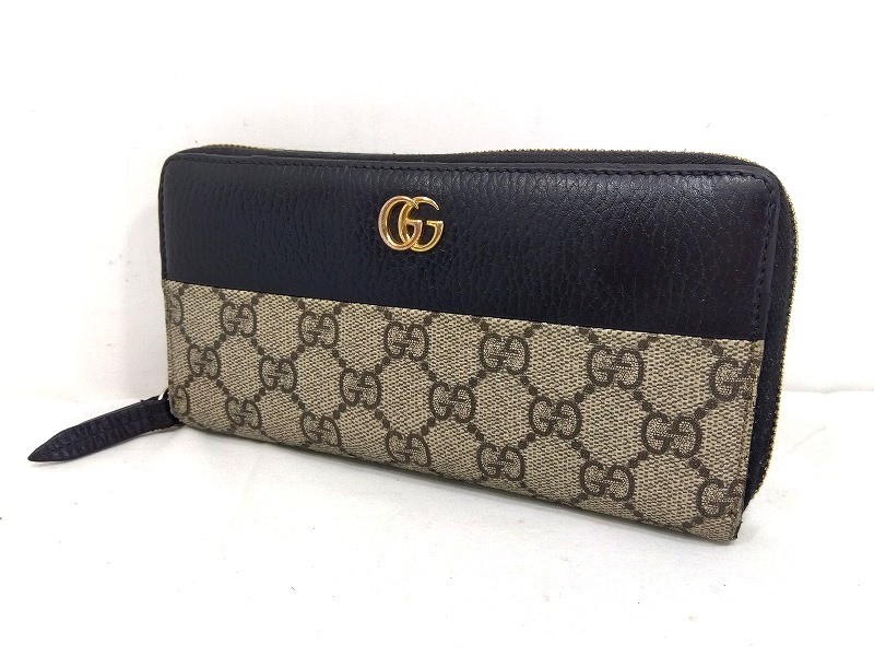 s25g-860x【中古】GUCCI グッチ ダブルG ジップアラウンドウォレット GGマーモント GGスプリーム 456117・496334【9800円以上で沖縄・離島も送料無料】|四次元 ねっとフリマ