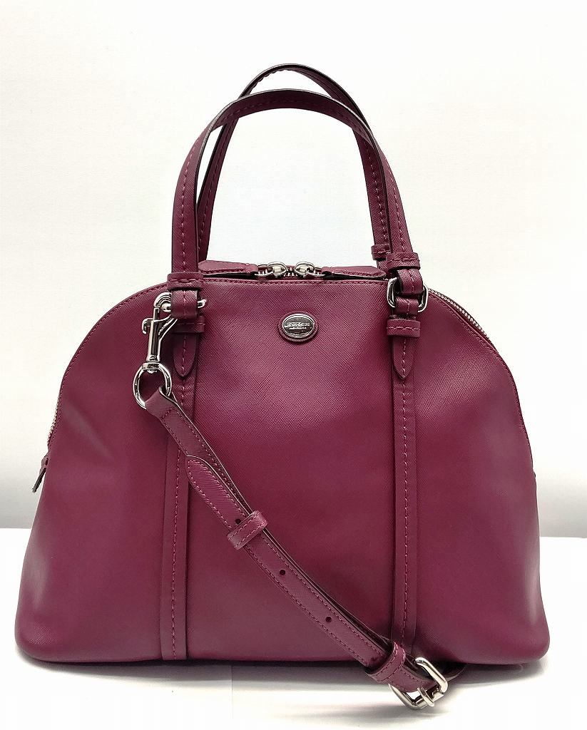 【美品】COACH ペイトン コーラドーム ハンドバッグ 2way ピンク系 美品】COACH ペイトン コーラドーム ハンドバッグ 2way ピンク系