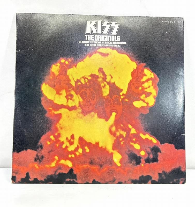 s25t-0677a【中古】KISS　地獄の全貌 　The Originals　キッスLPレコード3枚組【9800円以上で沖縄・離島などの一部地域も送料無料での発送となります。】｜四次元　ねっとフリマ