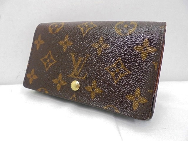 26g-377x【中古】LOUIS VUITTON　ﾙｲｳﾞｨﾄﾝ　ﾎﾟﾙﾄ ﾌｫｲﾕ ﾄﾚｿﾞｰﾙ　ﾓﾉｸﾞﾗﾑ　M61736　二つ折り財布【9800円以上で沖縄・離島も送料無料】｜四次元　ねっとフリマ