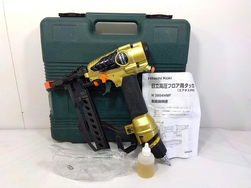 26g-514k  【中古】HITACHI 日立 高圧立ち会い場用タッカ N3804HMF 入れもの付き添い人【9800円以上で沖縄・離島も貨物輸送無料】