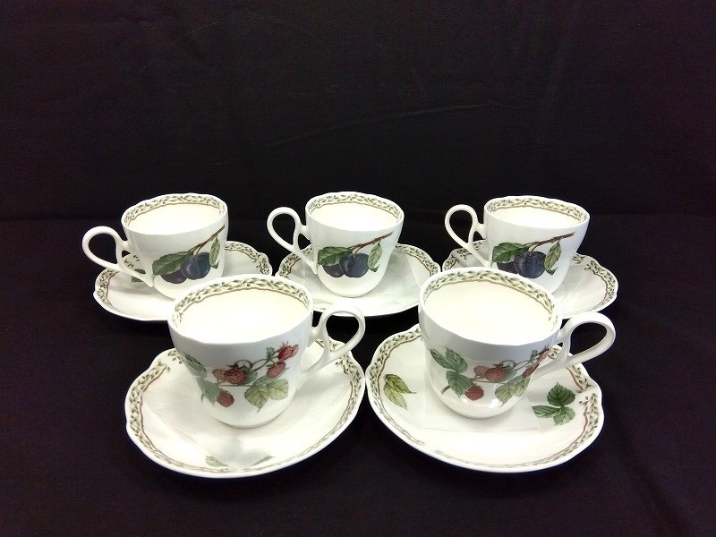 26g-570k【中古】Noritake ノリ竹 果樹園庭園 優勝杯\u0026平円盤 5客仕掛ける 箱なし【9800円以上で沖縄・離島も貨物輸送無料】