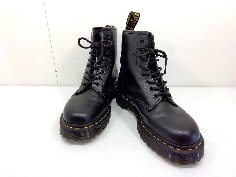 26g-751k【中古】Dr.Martens ドクターマーチン 8ホールブーツ 25345 レザー UK8(27cm) ブラック 箱なし【9800円以上で沖縄・離島も送料無料】|四次元 ねっとフリマ