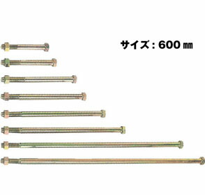 Z ゼット Z六角ボルト M16 M16&times;600mm 10本 417-3600 基礎 内装 構造金物 土台｜養生・建築資材のマモルデ