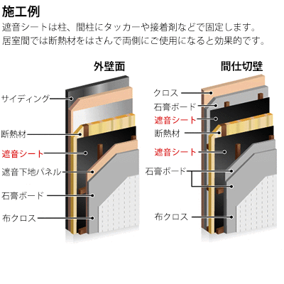 楽天市場 Taiho 遮音シート 住宅用壁下地材 Ts 1本厚み2 0mm940mm 5m防音建材 防音 壁 防音シート マモルデ楽天市場店