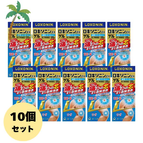 【第2類医薬品】ロキソニンEXゲル 25g [10個セット] C:4987107632029