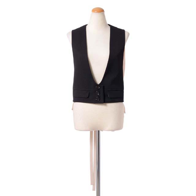 クロエ (chloe) ベスト ウールシルク ブラック gi060638001 2015AW レディース秋冬新作 3,980円以上購入で送料無料 【正規取扱】