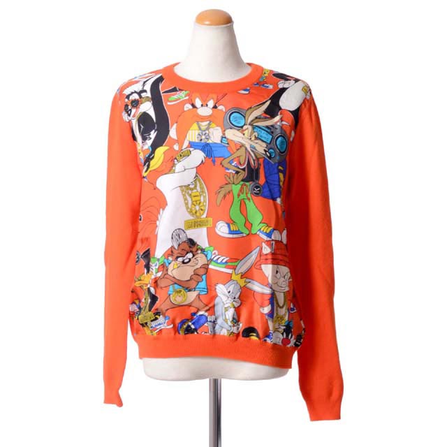 定価12万円 Moschino モスキーノ キャラクターセーター Mサイズ 赤 極美品】希少！MOSCHINOモスキーノ マクドナルド ニット