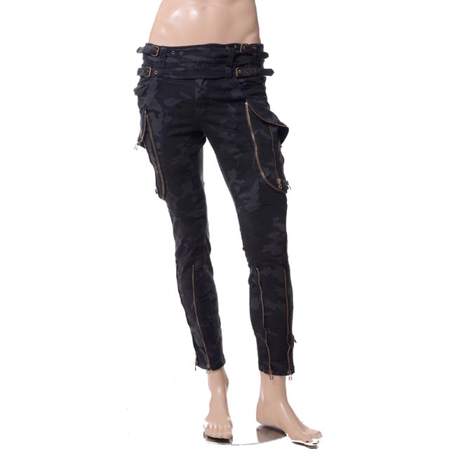 フェイスコネクション (Faith Connexion) カモフラージュカーゴパンツ ブラックm1504t00021001b 2017AW メンズ秋冬 送料無料 正規取扱｜ヨコアンティ
