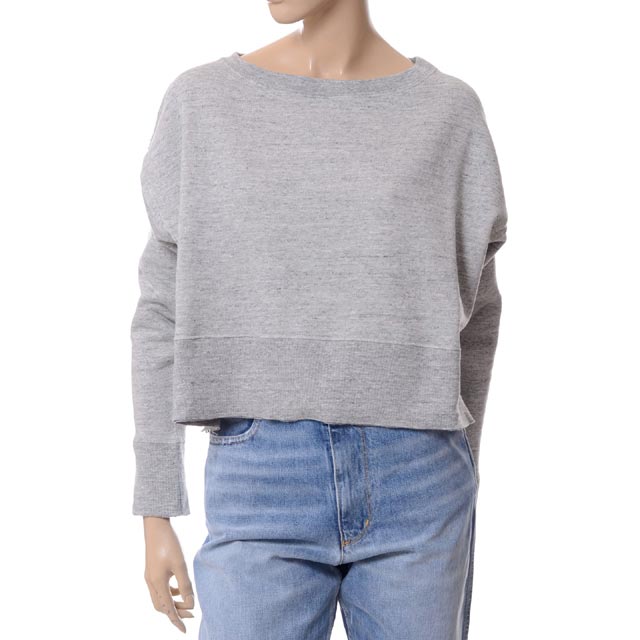 ゴールデングース (Golden Goose) ビックシルエットトレーナー 裏起毛ジャージー メルグレー＜br /＞g32wp026a2＜br /＞ 2018SS レディース春夏新作 送料無料 正規取扱