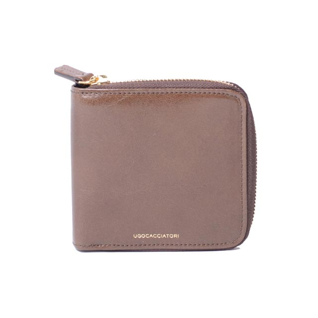 ウーゴカッチャトーリ (ugo cacciatori) 二つ折り財布 牛革 ブラウン＜br /＞wl122vgmBrown Leather＜br /＞ メンズ 3,980円以上購入で送料無料 正規取扱