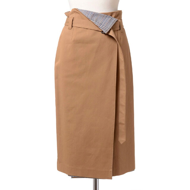 テラ (TELA) リバーシブルスカート コットンストレッチ ベージュ＜br /＞cc13catenellac02＜br /＞ 2019AW レディース秋冬新作 送料無料 正規取扱