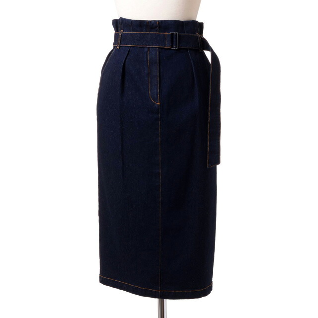 テラ (TELA) タイトデニムスカート コットンストレッチ ブルーデニム＜br /＞cc36seanr01＜br /＞ 2019AW レディース秋冬新作 送料無料 正規取扱