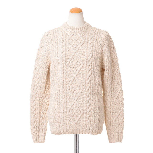 ケイマクドナルド (KeiMACDONALD) アラン編みセーター ウールリネン 生成りkm1910207kinari 2019AW メンズ秋冬新作 送料無料 正規取扱|ヨコアンティ