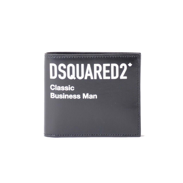 ディースクエアード (Dsquared2) ブランド名ロゴタイプ入り口・入口２つ折り金入れ Classic Business Man 牛皮 黒いこと\u003cbr /\u003ewam001501503181212\u003cbr /\u003e メンズ 貨物輸送無料 定め事取りまわし