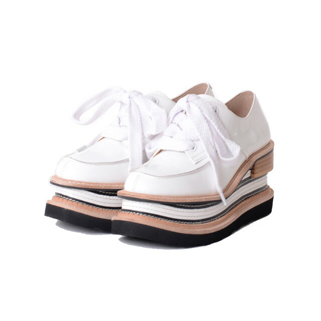ミハラヤスヒロ (MIHARAYASUHIRO) ダブルソールシューズ 合皮 ホワイト<br>b07fw703white<br>2021AW レディース秋冬新作 送料無料 正規取扱