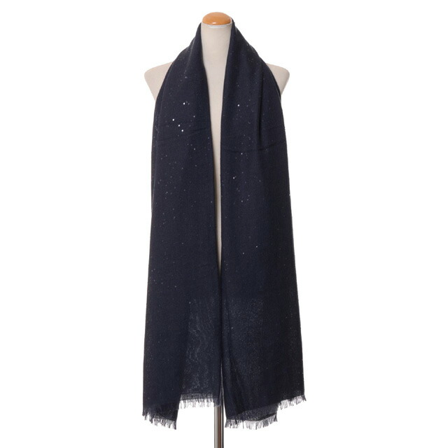 【ブルネロクチネリ】　カシミヤ ストール 美品 美品】ブルネロクチネリ マフラー カシミヤ100% 大判ストール