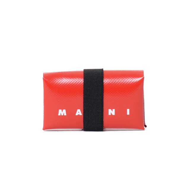 マルニ (Marni) コインケース名刺入れ PVC レッド＜br /＞pfmi0007u2poor66＜br /＞ 2021AW メンズ秋冬新作 送料無料 正規取扱