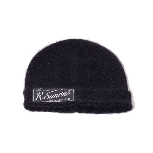 ラフシモンズ (RAF SIMONS) ニットビーニー・ニットキャップ モヘヤ 黒いこと\u003cbr /\u003e212846500010099\u003cbr /\u003e 2021AW メンズ秋冬新作 貨物輸送無料 置き目取りまわし