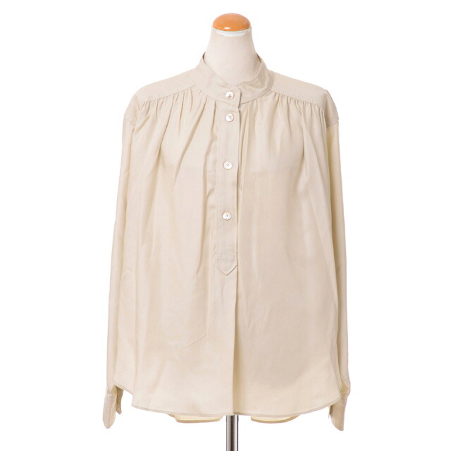 イザベルマラン (ISABEL MARANT) シャーリングブラウス 再生繊維 エクリュ8245180723 2022SS レディース春夏新作 送料無料 正規取扱｜ヨコアンティ