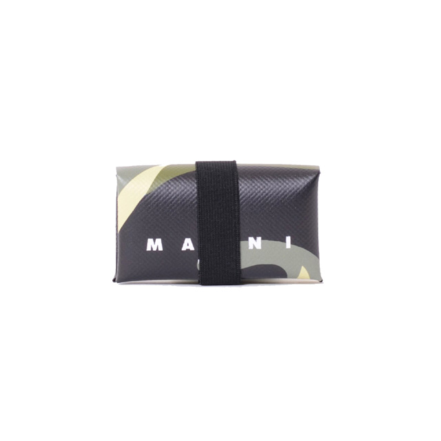 マルニ (Marni) 3つ折り財布 セルロースなど グリーンカモフラージュpfmi0007u5pz2p29 2022SS メンズ春夏新作 送料無料 正規取扱|ヨコアンティ
