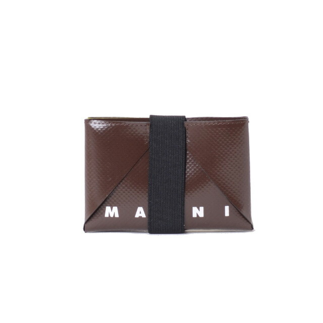 マルニ (Marni) カードケース PVC ブラウンカモフラージュ＜br /＞pfmi0008u5pz2p29＜br /＞ 2022SS メンズ春夏新作 送料無料 正規取扱