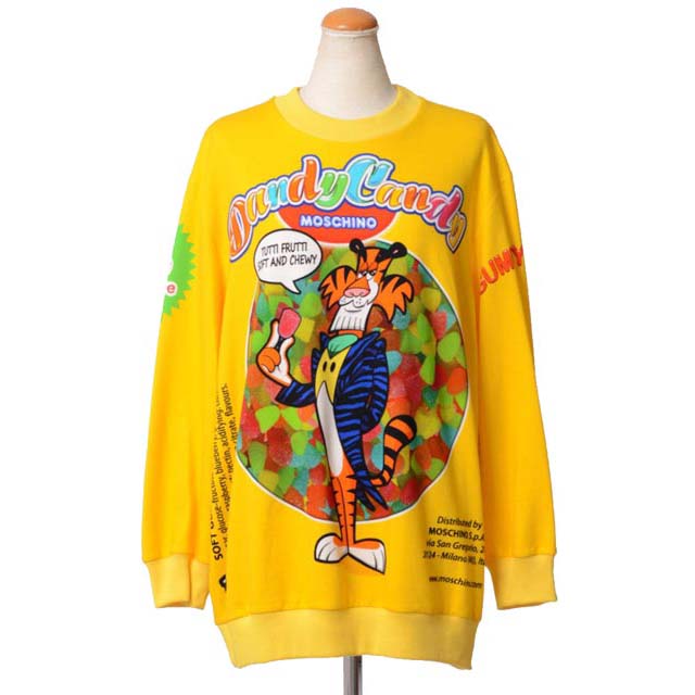 MOSCHINO スター柄オーバーサイズスウェット　モスキーノ サイズ選択】MOSCHINO☆スター柄☆スーパーストレッチ オーバー