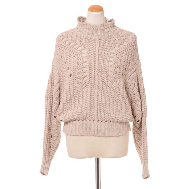 イザベルマラン (ISABEL MARANT) ローゲージ編みニット コットンポリエステル ベージュ8245540723 2022SS レディース春夏新作 送料無料 正規取扱｜ヨコアンティ