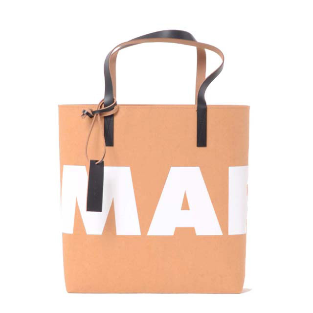 マルニ (Marni) TRIBECA ショッピングバッグ PVC ベージュホワイトロゴ＜br /＞shmpq10a11z0238＜br /＞ 2022AW レディース秋冬新作 送料無料 正規取扱