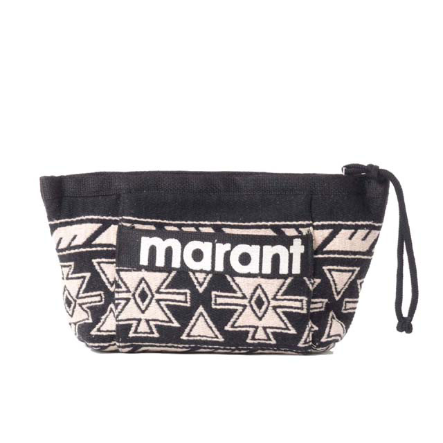イザベルマラン (ISABEL MARANT) ジャ差し固める織合切袋 綿織物 黒いこと\u003cbr /\u003e8346970109\u003cbr /\u003e 2022AW レディース秋冬新作 貨物輸送無料 置き目取りまわし
