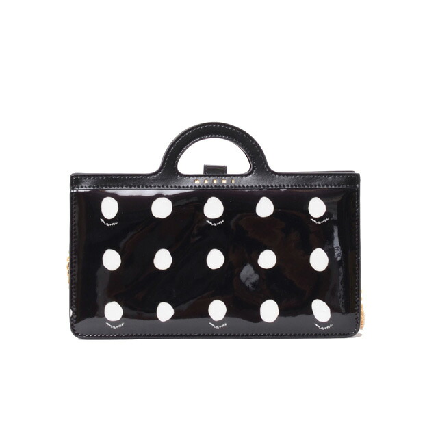 マルニ (Marni) チェーン付きロングウォレット パテントレザー 水玉＜br /＞pfmo0083u1z0230＜br /＞ 2023AW レディース秋冬新作 送料無料 正規取扱 59,136円