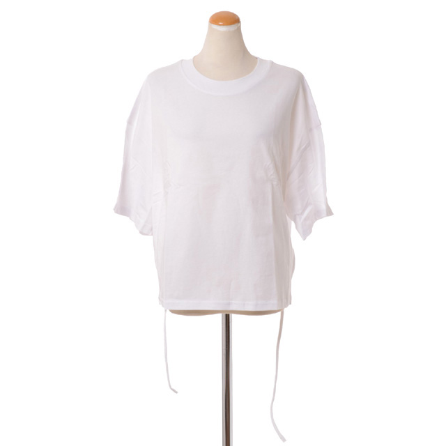 テラ (TELA) 背中シャーリングTシャツ コットン ホワイトcc07malesiaa01 2024SS レディース春夏新作 送料無料 正規取扱｜ヨコアンティ