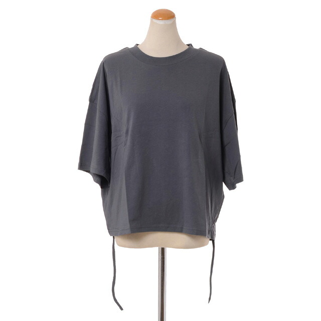 テラ (TELA) 背中シャーリングTシャツ コットン グレーcc07malesiaav93 2024SS レディース春夏新作 送料無料 正規取扱｜ヨコアンティ